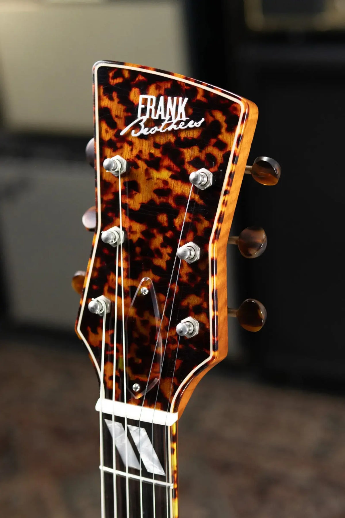 Frank Brothers Arcade Model Electric Guitar - Cadillac Green / Tortoise Shell with Hardshell Case - Used