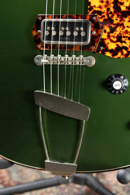 Frank Brothers Arcade Model Electric Guitar - Cadillac Green / Tortoise Shell with Hardshell Case - Used
