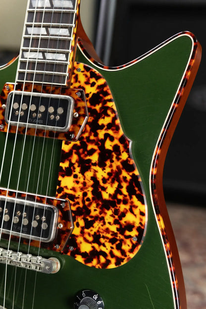 Frank Brothers Arcade Model Electric Guitar - Cadillac Green / Tortoise Shell with Hardshell Case - Used