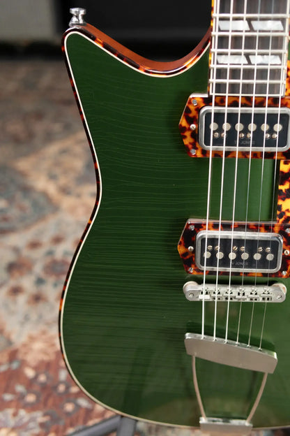 Frank Brothers Arcade Model Electric Guitar - Cadillac Green / Tortoise Shell with Hardshell Case - Used