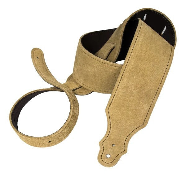 Franklin Straps 2.5" Purist Suede Series Guitar Strap - Honey Suede with Leatherette Backing