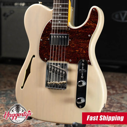 G&L Tribute ASAT Classic Bluesboy Semi-Hollow Electric Guitar - White Blonde with Gig Bag - Used