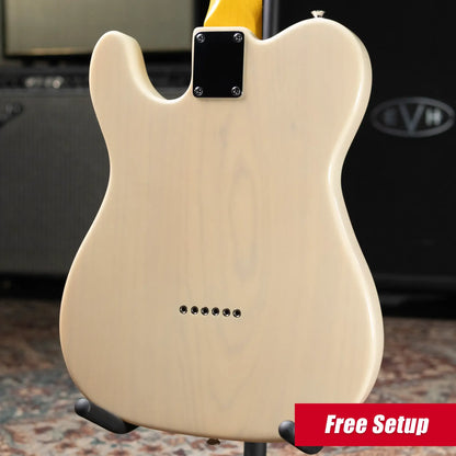 G&L Tribute ASAT Classic Bluesboy Semi-Hollow Electric Guitar - White Blonde with Gig Bag - Used