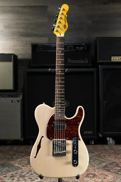 G&L Tribute ASAT Classic Bluesboy Semi-Hollow Electric Guitar - White Blonde with Gig Bag - Used