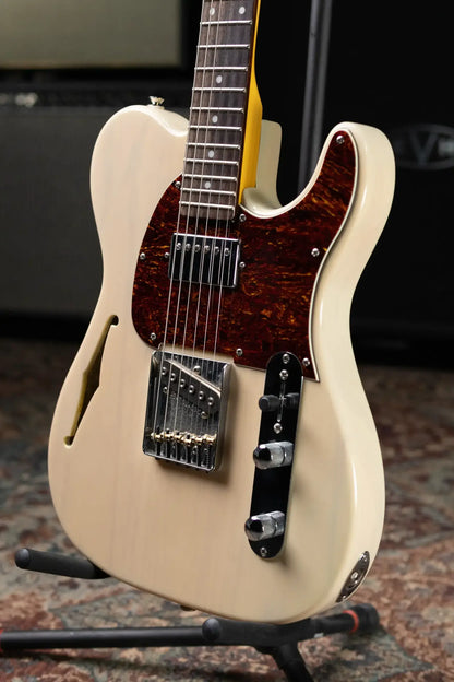 G&L Tribute ASAT Classic Bluesboy Semi-Hollow Electric Guitar - White Blonde with Gig Bag - Used