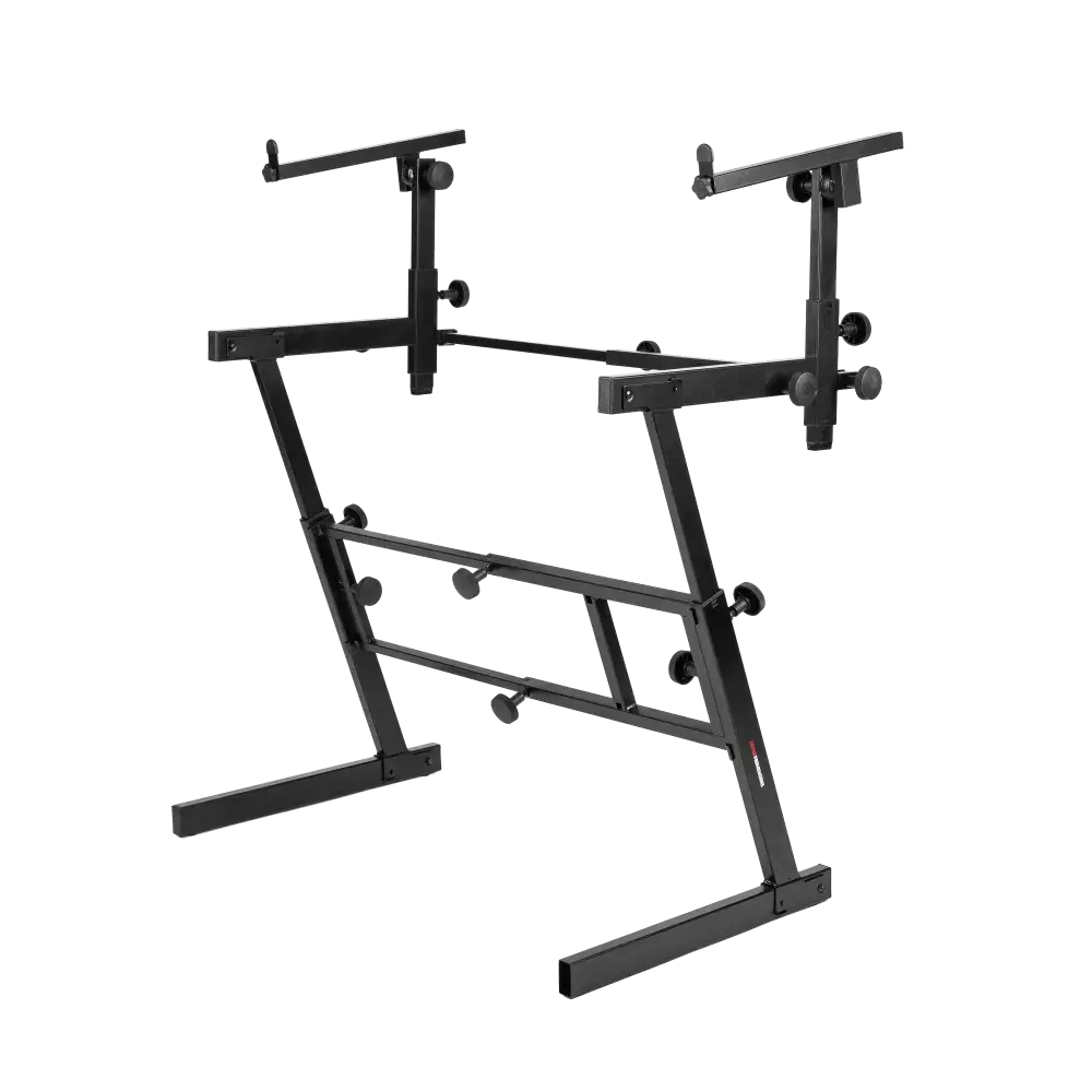 Gator Adjustable Z-Style Keyboard Stand with 2nd Tier Width and Height Adjustability