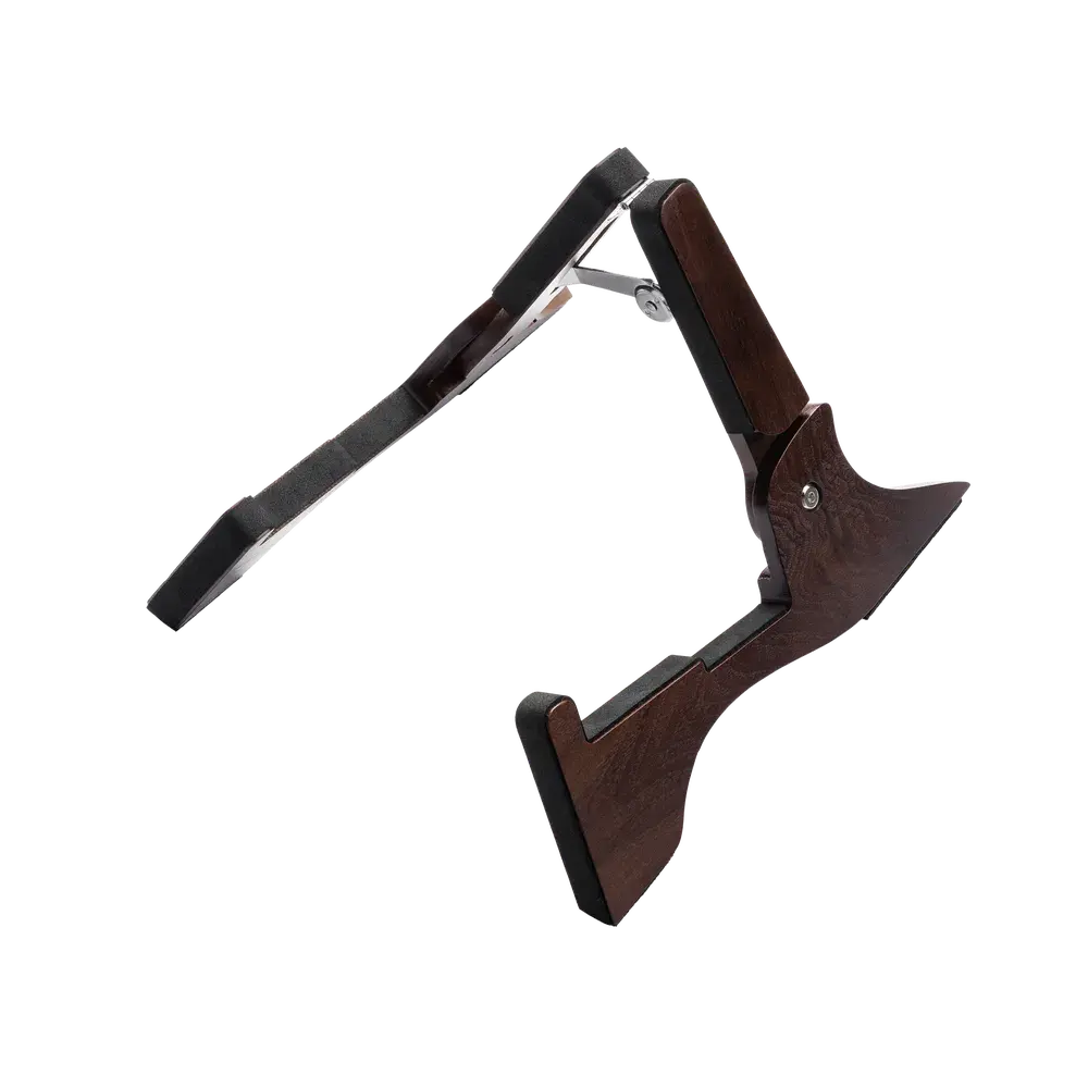 Gator Boomerang Foldable Wood Travel Guitar Stand - Walnut