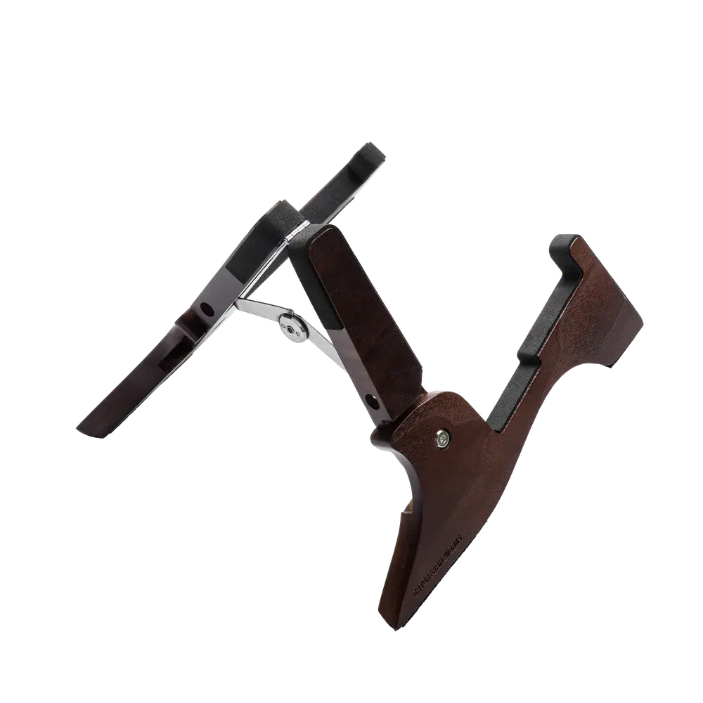Gator Boomerang Foldable Wood Travel Guitar Stand - Walnut