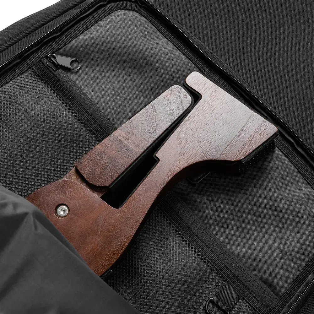 Gator Boomerang Foldable Wood Travel Guitar Stand - Walnut