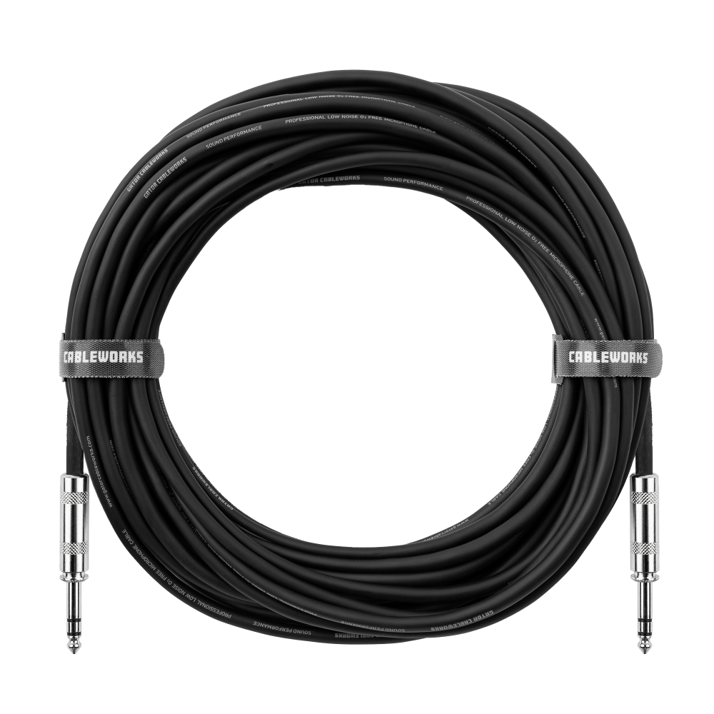 Gator Cableworks Backline Series Balanced TRS Cable - 30ft