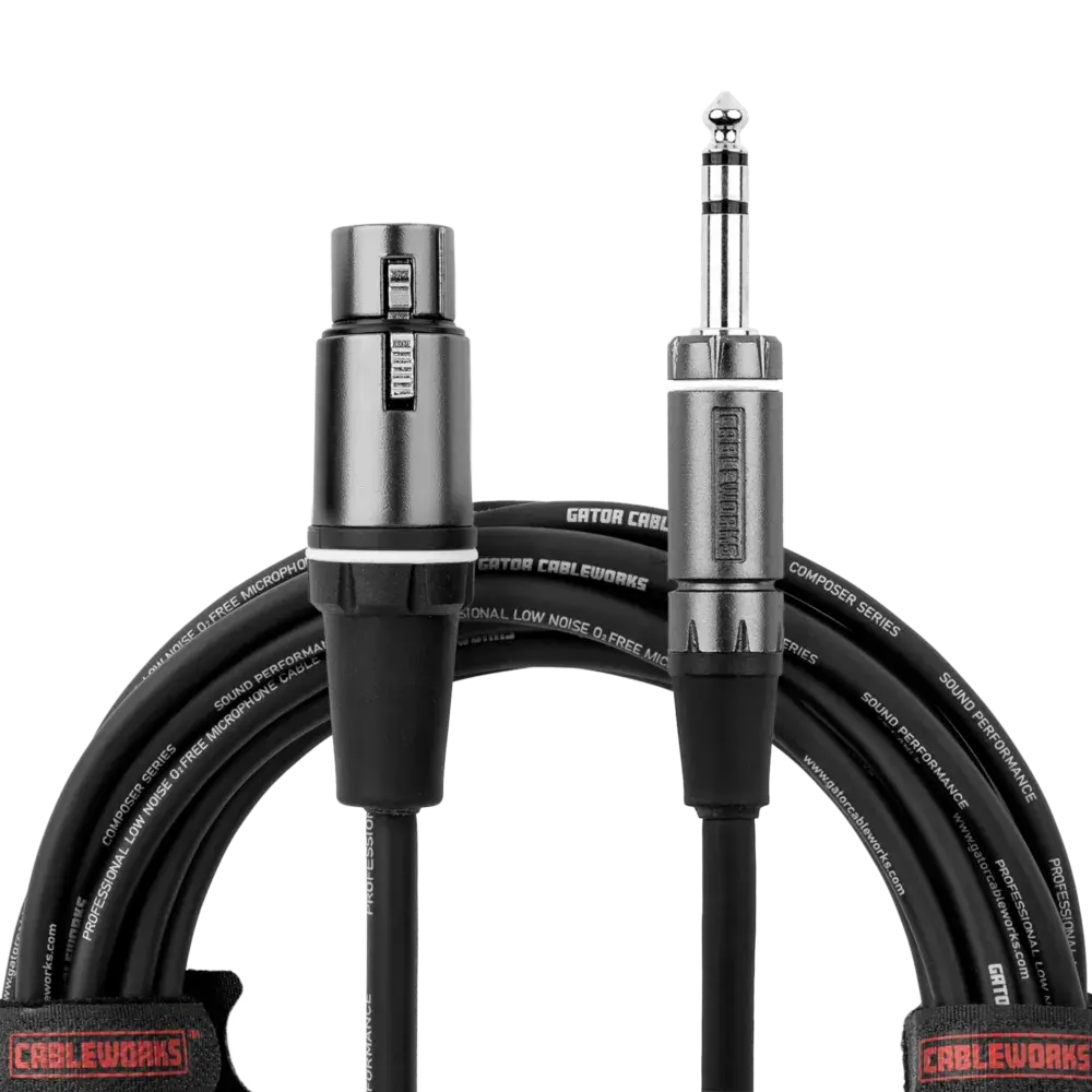 Gator Cableworks Composer Series TRS to XLRF Cable - 10ft