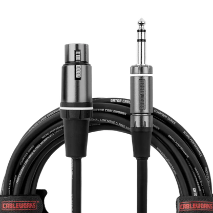 Gator Cableworks Composer Series TRS to XLRF Cable - 10ft
