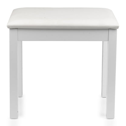 Gator Traditional Wooden Piano Bench In White