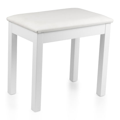 Gator Traditional Wooden Piano Bench In White