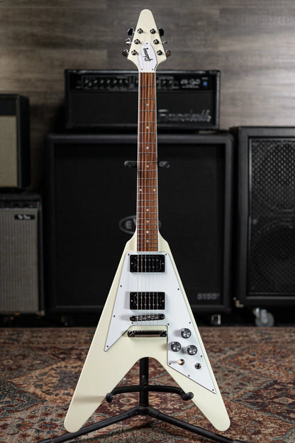Gibson '70s Flying V Electric Guitar - Classic White with Hardshell Case