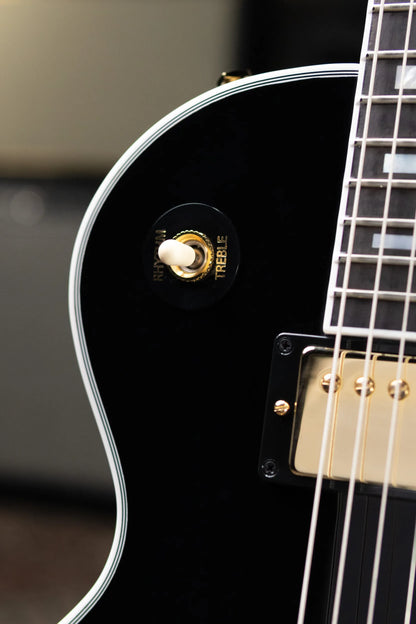 Gibson '70s Les Paul Custom Electric Guitar - Ebony with Hardshell Case