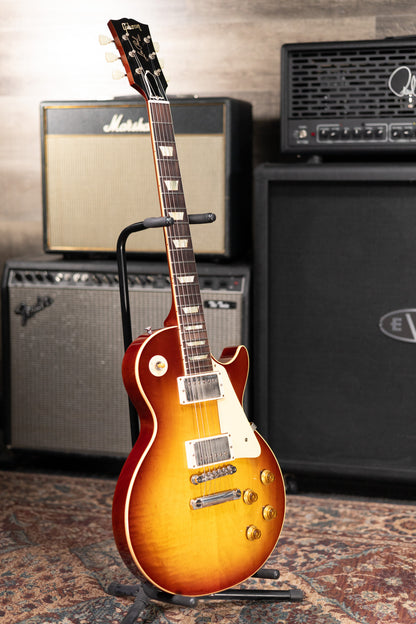 Gibson Custom Shop Les Paul 1958 Historic Collection 70th Anniversary Electric Guitar - Iced Tea Burst with Hardshell Case - Used