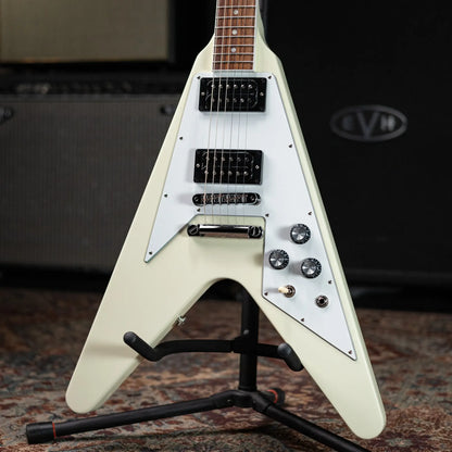 Gibson '70s Flying V Electric Guitar - Classic White with Hardshell Case