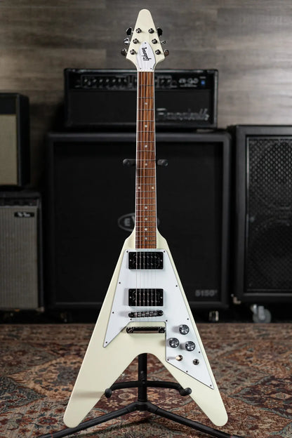 Gibson '70s Flying V Electric Guitar - Classic White with Hardshell Case