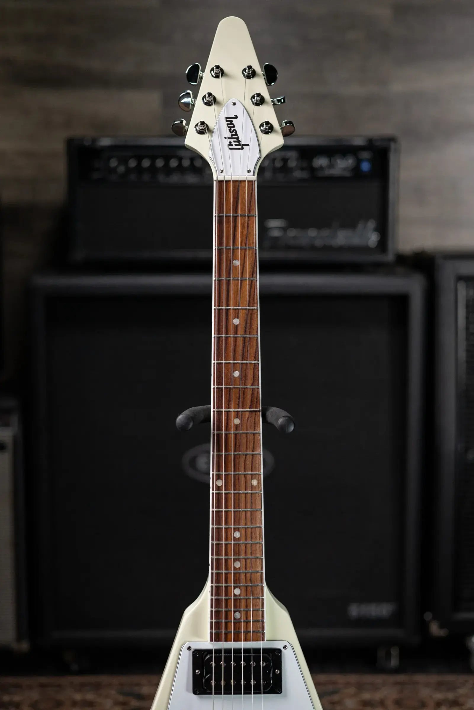 Gibson '70s Flying V Electric Guitar - Classic White with Hardshell Case