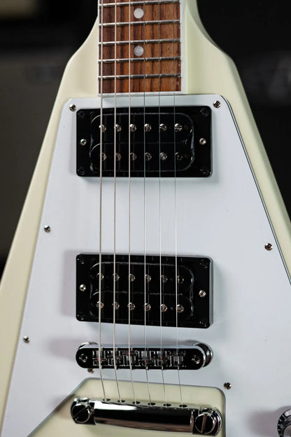 Gibson '70s Flying V Electric Guitar - Classic White with Hardshell Case