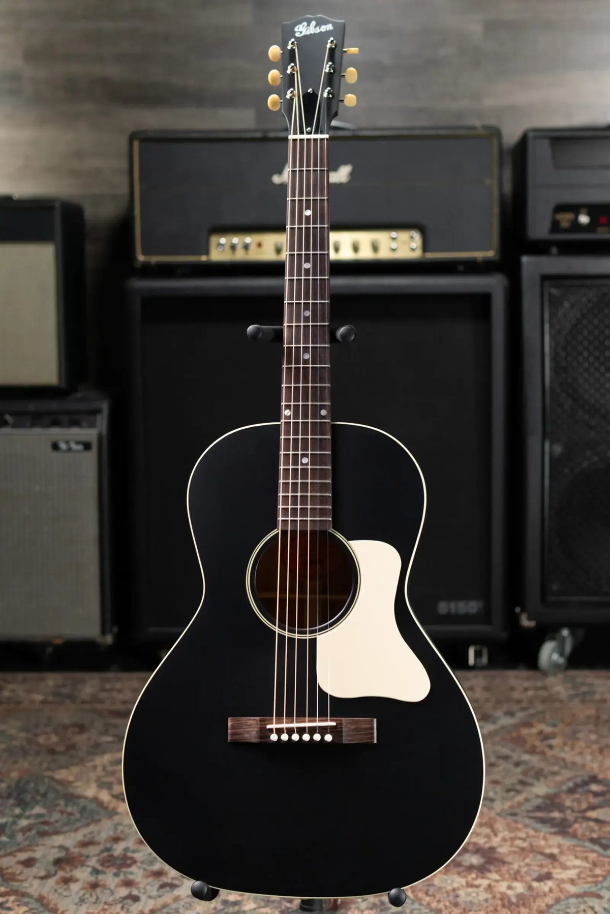 Gibson Century Collection L-00 12-Fret Acoustic Guitar - Ebony with Hardshell Case - B-Stock