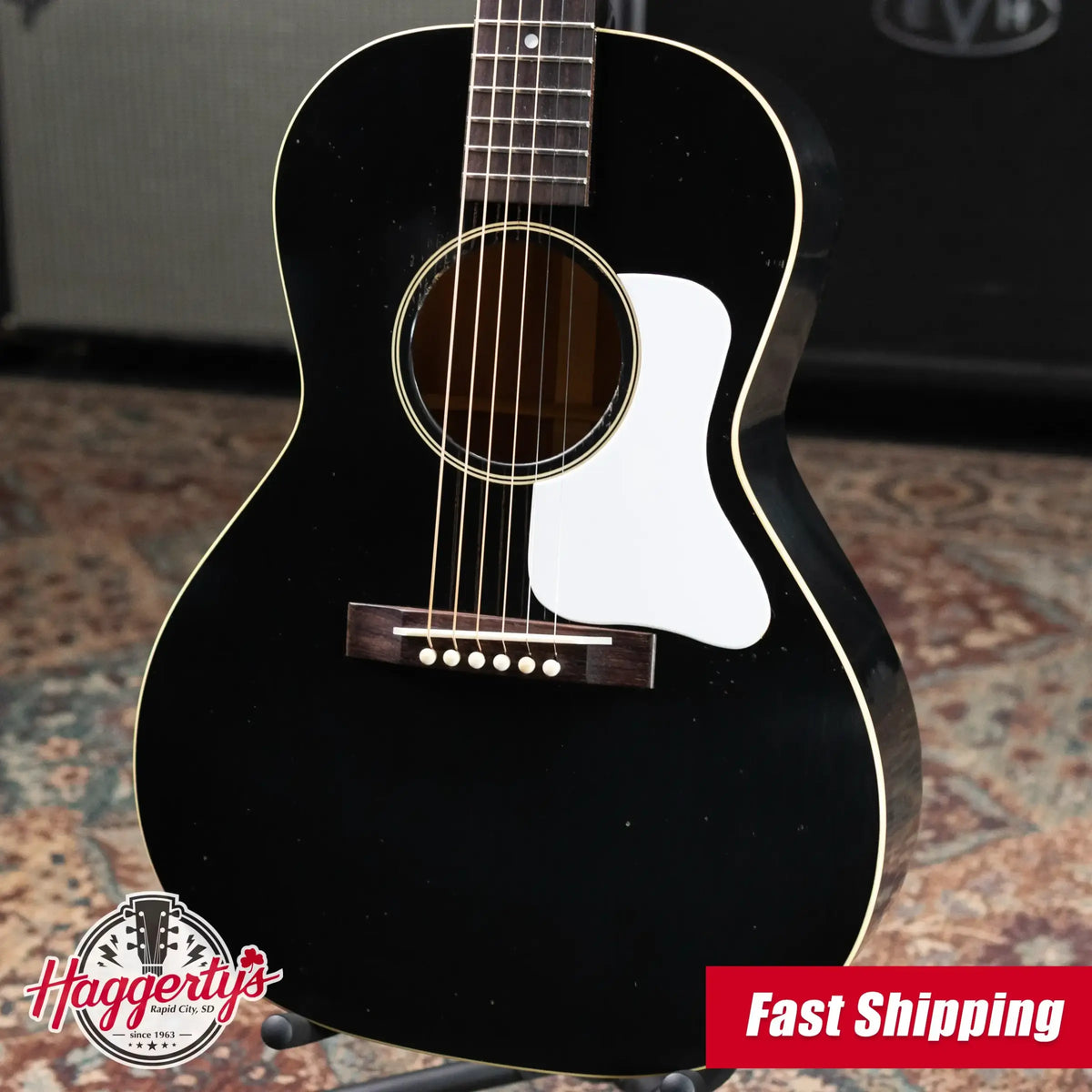 Gibson Custom Shop 1933 L-00 Reissue Murphy Lab Light Aged Acoustic Guitar - Ebony with Hardshell Case
