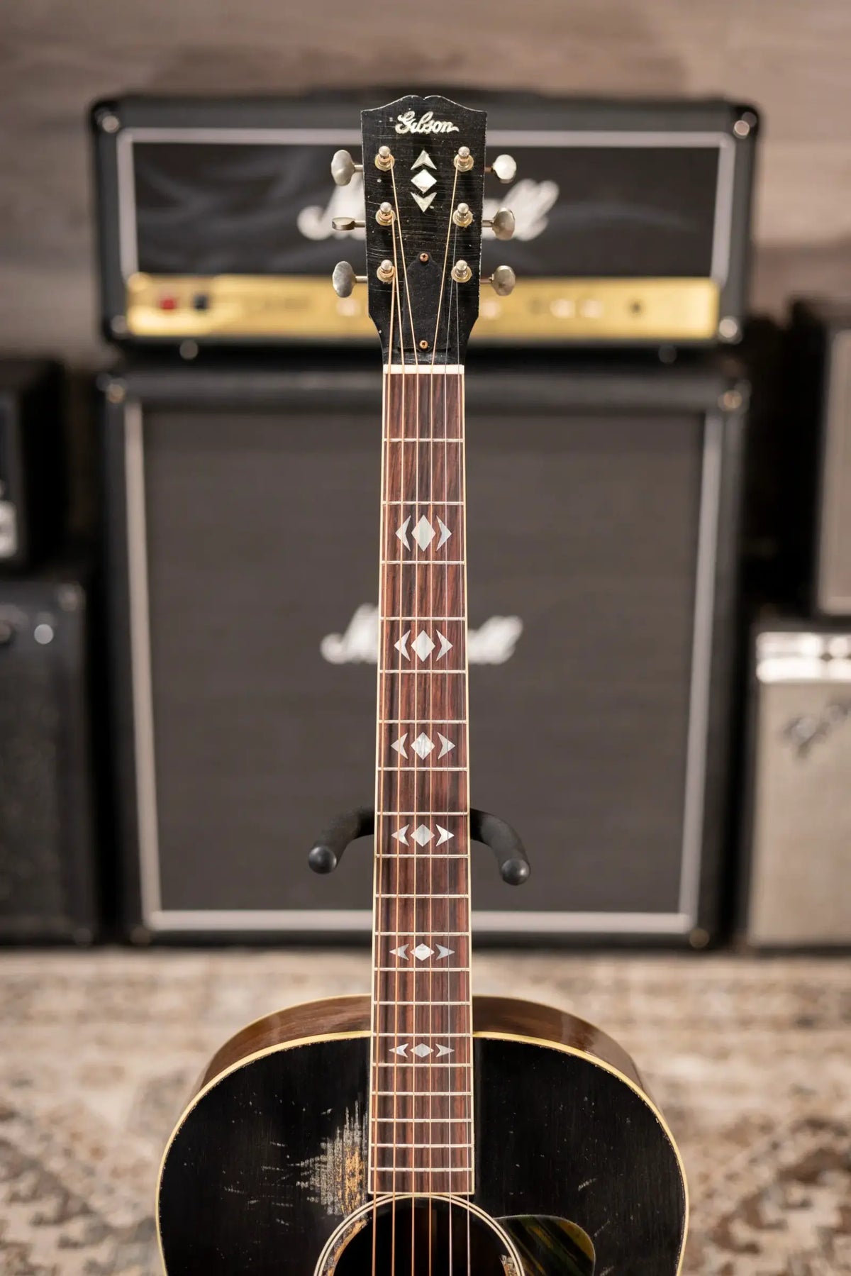 Gibson Custom Shop 1936 Advanced Jumbo Murphy Lab Heavy Aged Acoustic Guitar - Vintage Sunburst with Hardshell Case - Demo