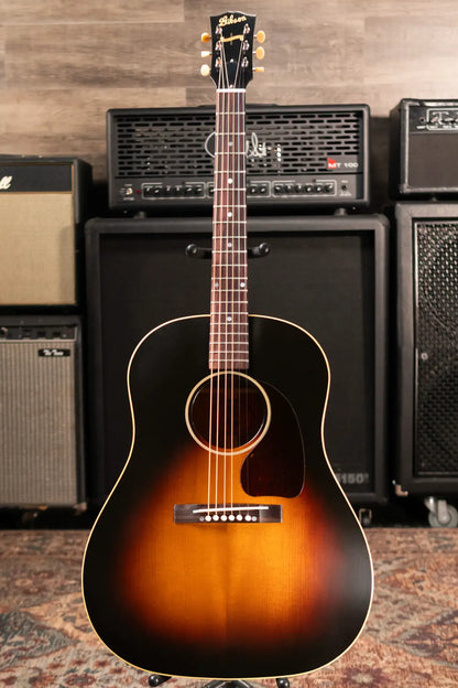 Gibson Custom Shop 1942 Banner J-45 Acoustic Guitar - Vintage Sunburst with Hardshell Case