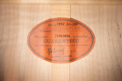 Gibson Custom Shop 1957 SJ-200 Murphy Lab Light Aged Acoustic Guitar - Dark Natural with Hardshell Case