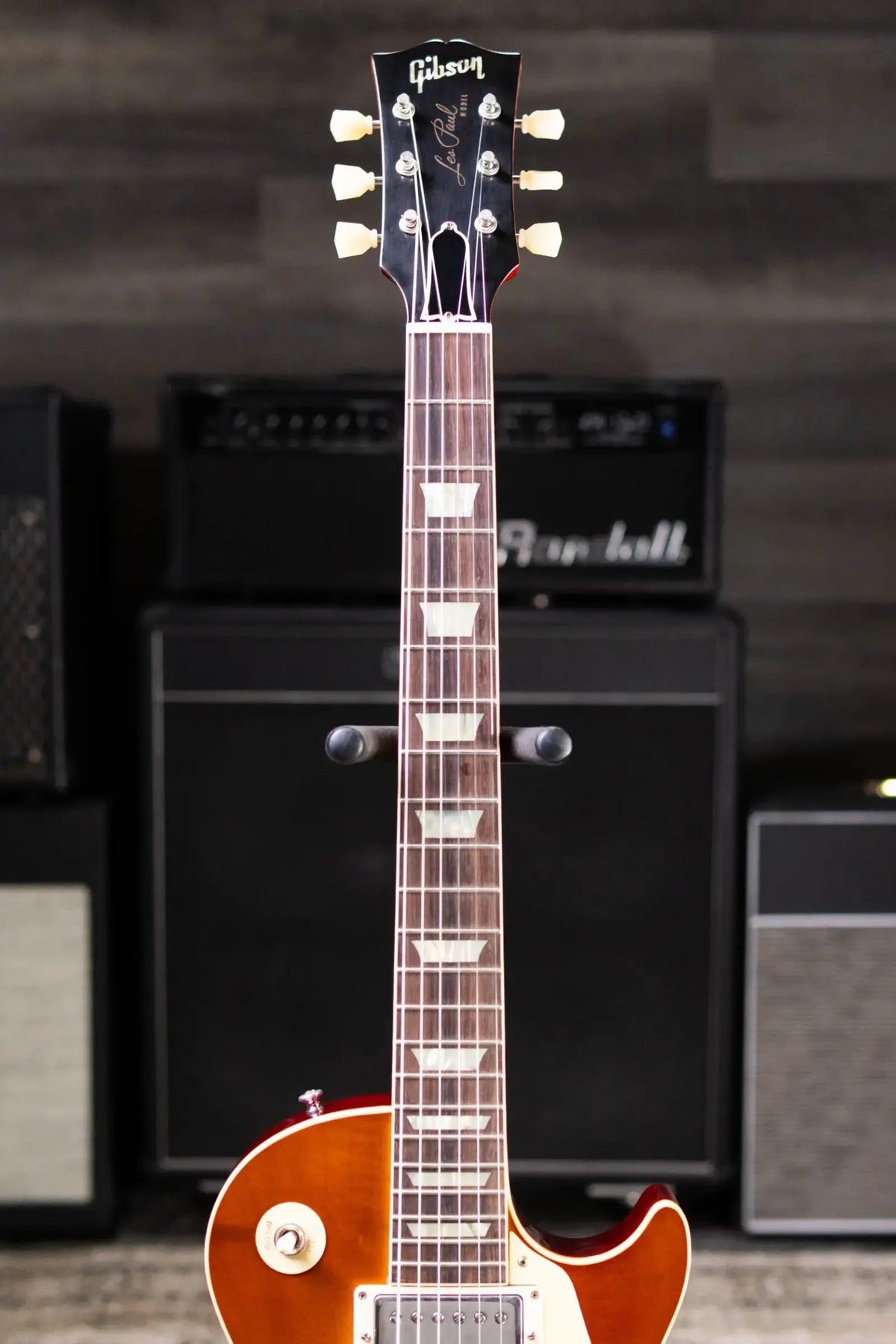 Gibson Custom Shop 1958 Les Paul Standard Reissue - VOS Iced Tea Burst with Brown/Pink Lifton Reissue 5-Latch Case - Used