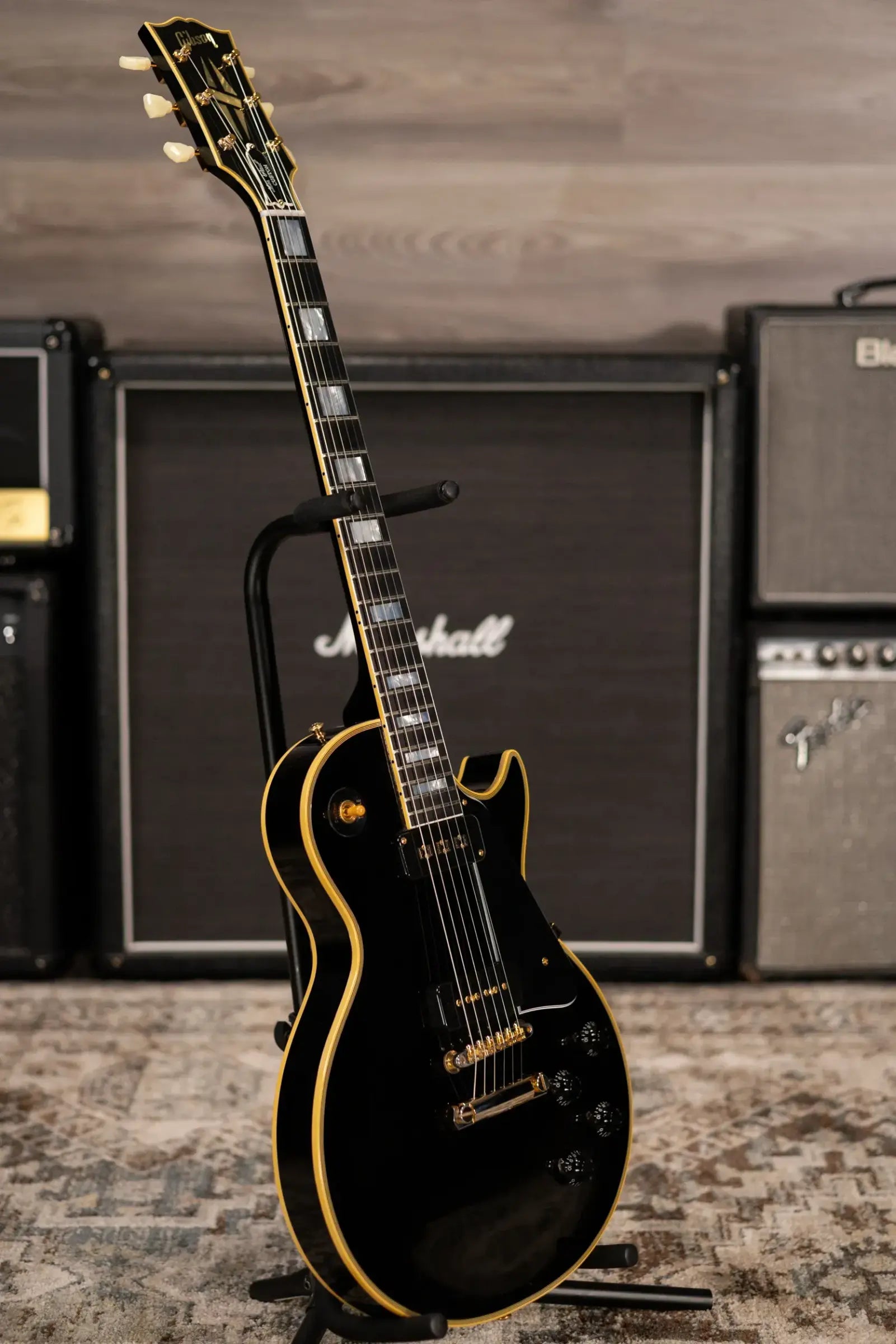 Gibson Custom Shop '54 Les Paul Custom Reissue Electric Guitar - Ebony with Hardshell Case - Used