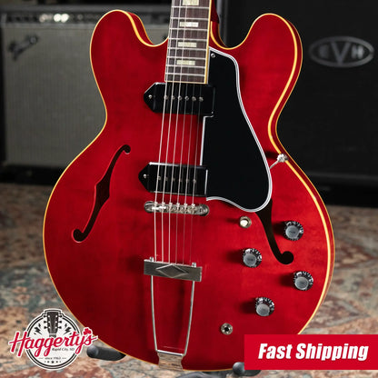 Gibson Custom Shop '62 ES-330 TD Reissue VOS Hollowbody Electric Guitar - Sixties Cherry with Hardshell Case