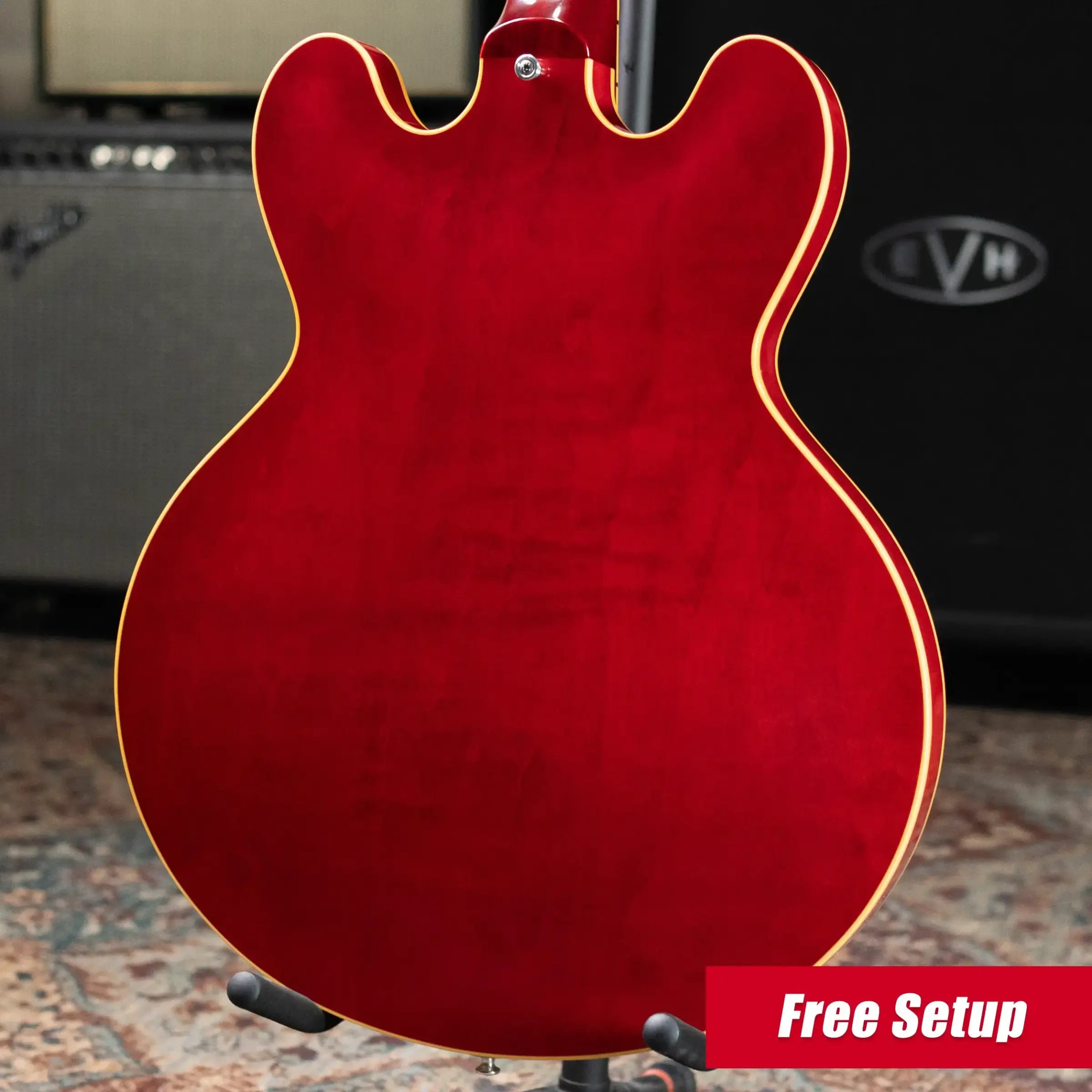 Gibson Custom Shop '62 ES-330 TD Reissue VOS Hollowbody Electric Guitar - Sixties Cherry with Hardshell Case