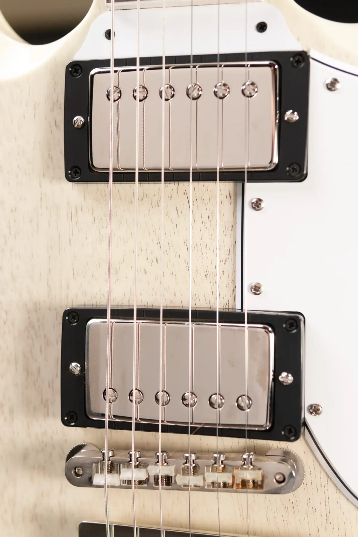 Gibson Custom Shop 64 SG Standard with Maestro Electric Guitar - TV White with Hardshell Case - Floor Model
