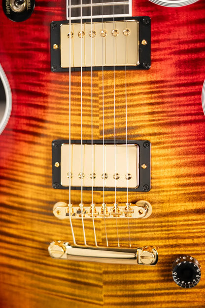 Gibson Custom Shop Les Paul Axcess Custom Figured Top Electric Guitar - Bengal Burst with Hardshell Case