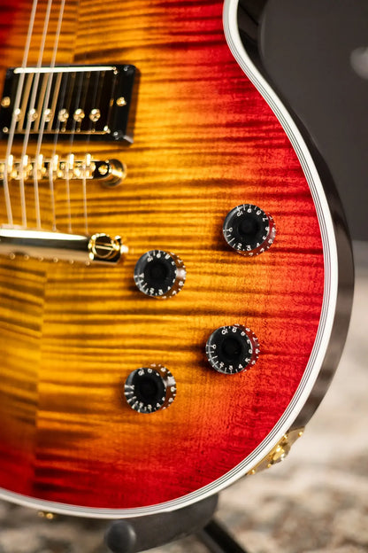 Gibson Custom Shop Les Paul Axcess Custom Figured Top Electric Guitar - Bengal Burst with Hardshell Case