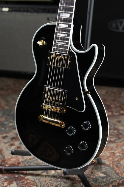 Gibson Custom Shop Les Paul Custom Electric Guitar - Gloss Ebony with Hardshell Case