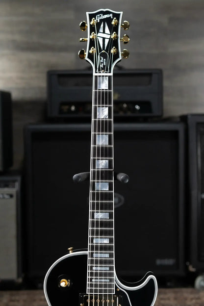 Gibson Custom Shop Les Paul Custom Electric Guitar - Gloss Ebony with Hardshell Case