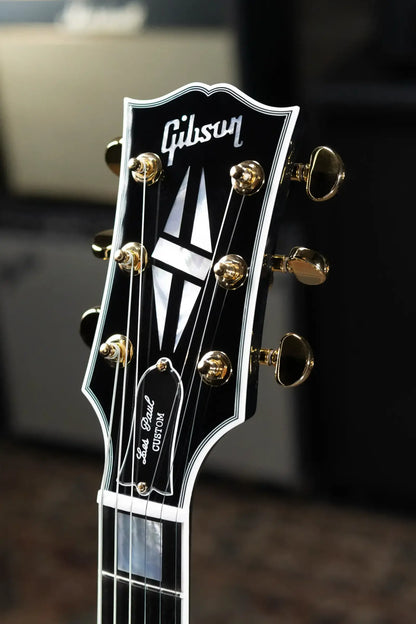 Gibson Custom Shop Les Paul Custom Electric Guitar - Gloss Ebony with Hardshell Case