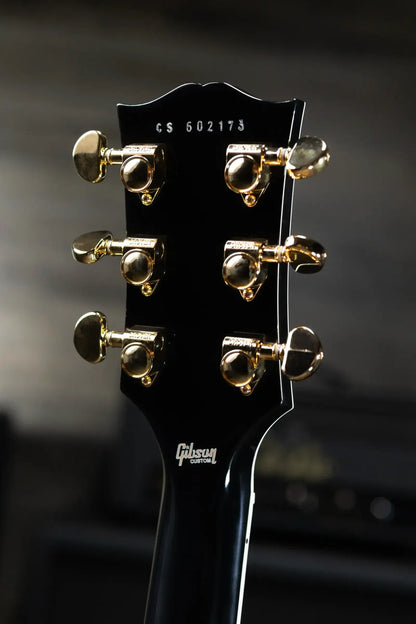 Gibson Custom Shop Les Paul Custom Electric Guitar - Gloss Ebony with Hardshell Case