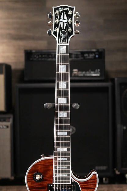 Gibson Custom Shop Les Paul Custom Figured Electric Guitar - Root Beer/Walnut with Hardshell Case