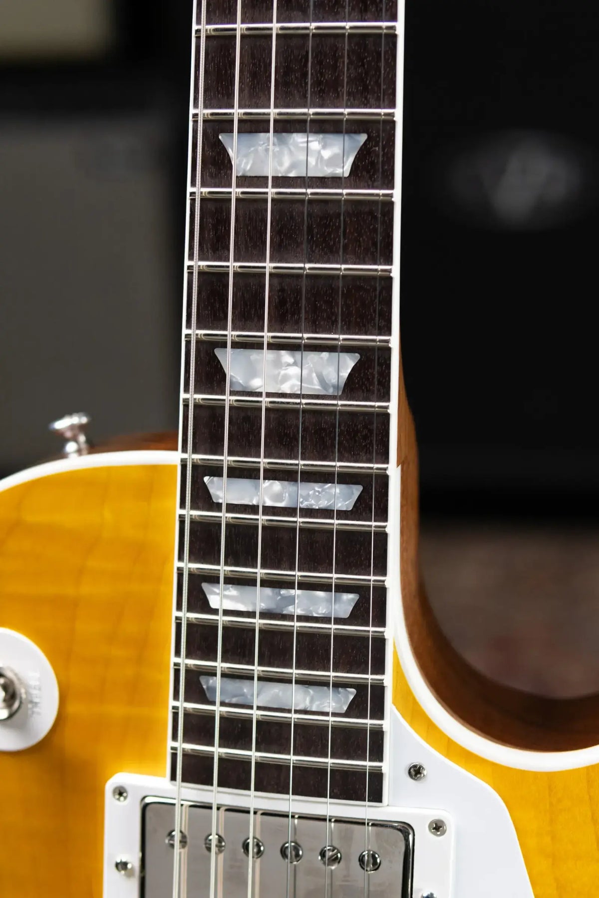 Gibson Custom Shop Les Paul Standard Electric Guitar - Translucent Amber Gloss with Hardshell Case