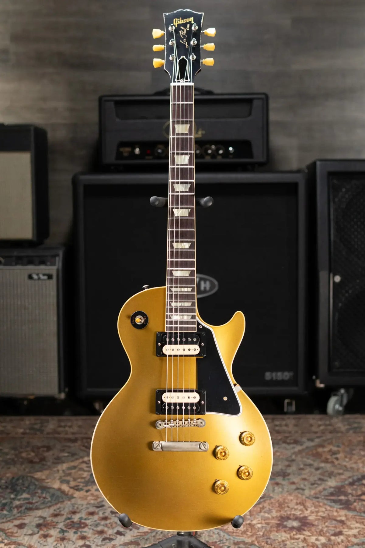 Gibson Custom Shop Limited Edition 1957 Les Paul Reissue Murphy Lab Electric Guitar - Goldtop Dark Back Light Aged with Hardshell Case