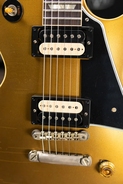 Gibson Custom Shop Limited Edition 1957 Les Paul Reissue Murphy Lab Electric Guitar - Goldtop Dark Back Light Aged with Hardshell Case