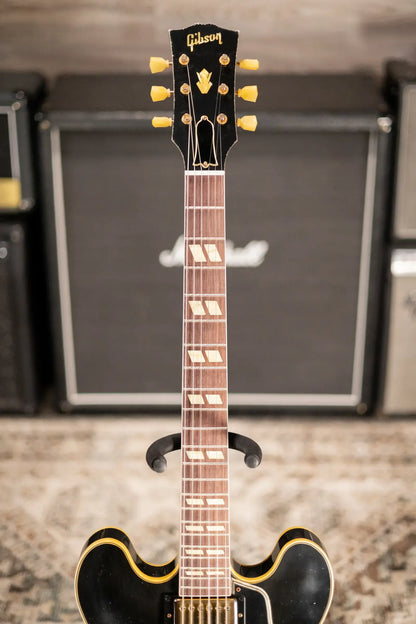 Gibson Custom Shop Limited Edition 1959 ES-345 Varitone Bigsby Reissue Murphy Lab Semi-Hollow Electric Guitar - Ebony Heavy Aged with Hardshell Case