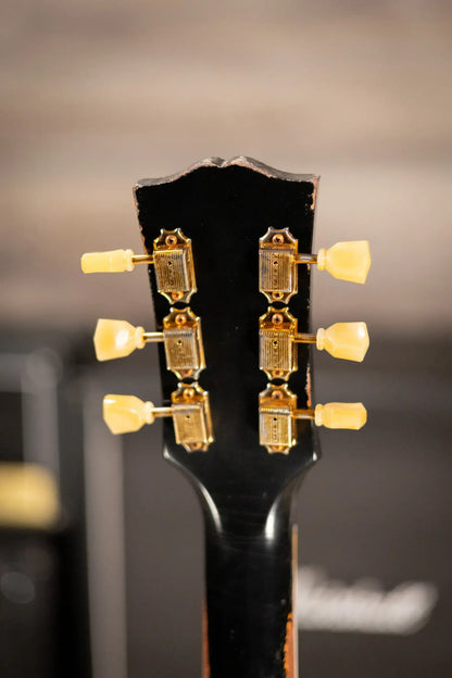 Gibson Custom Shop Limited Edition 1959 ES-345 Varitone Bigsby Reissue Murphy Lab Semi-Hollow Electric Guitar - Ebony Heavy Aged with Hardshell Case