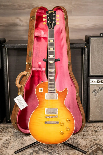 Gibson Custom Shop Limited Edition 1959 Les Paul Standard Reissue Murphy Lab Electric Guitar - Molten Amber Burst Heavy Aged with Hardshell Case