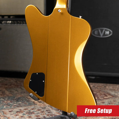 Gibson Custom Shop Limited Edition 1963 Firebird VII Maestro Electric Guitar - Double Gold Gloss with Hardshell Case