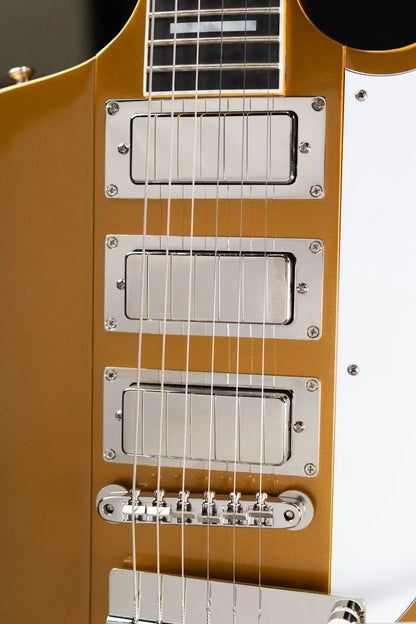 Gibson Custom Shop Limited Edition 1963 Firebird VII Maestro Electric Guitar - Double Gold Gloss with Hardshell Case